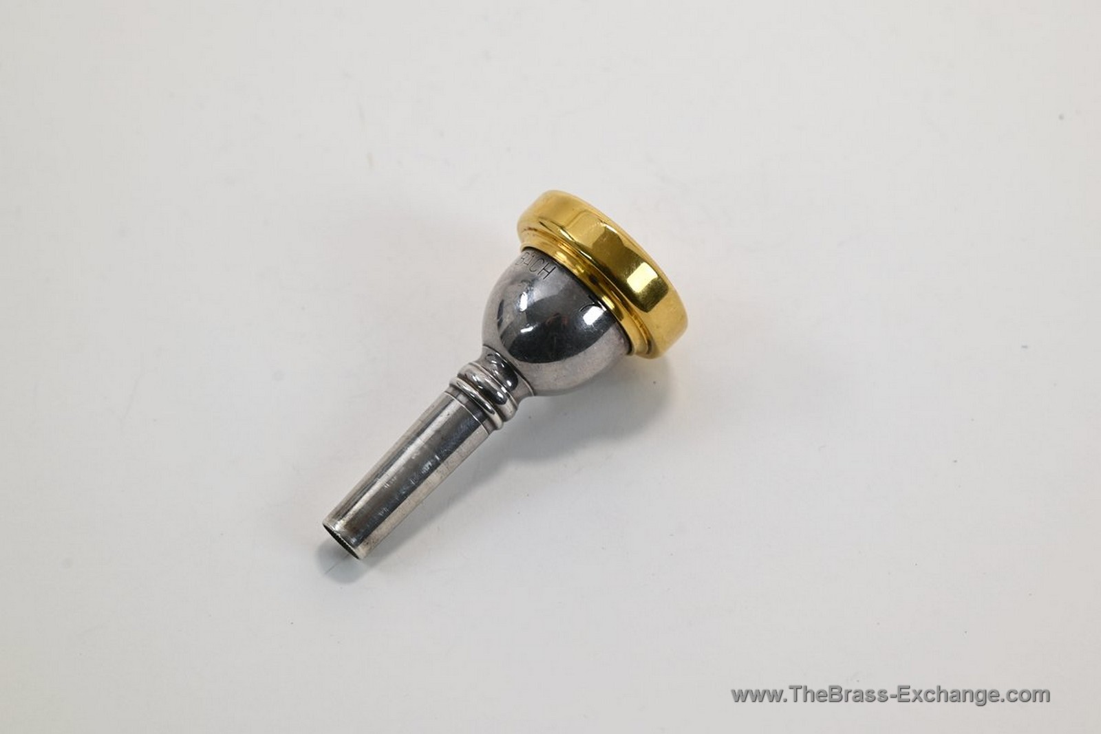 Bach 7 Small Shank Trombone Mouthpiece with Gold Plated Threaded Rim