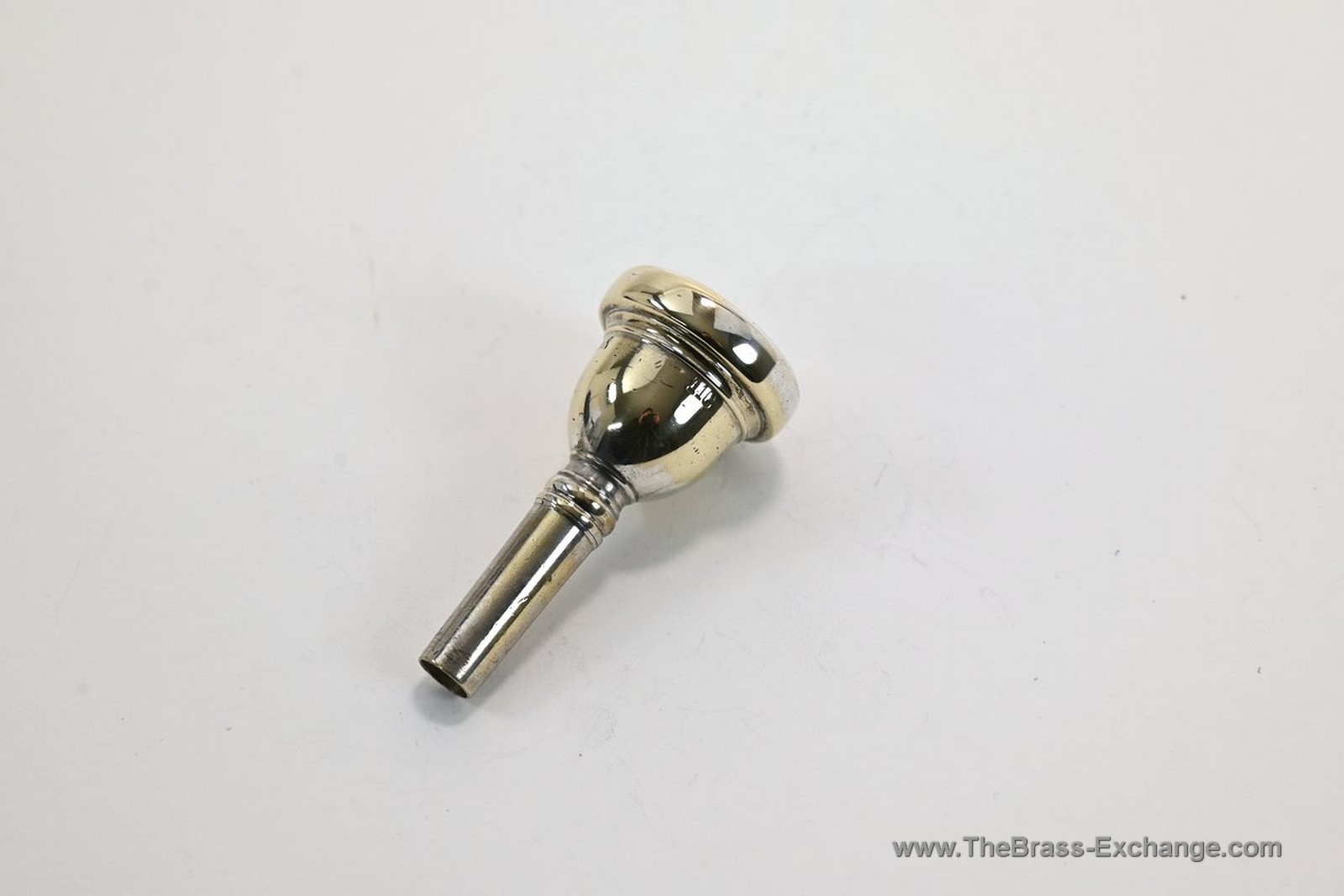 Bach New York era 11C gold-plated trombone mouthpiece, pre-1953, original finish