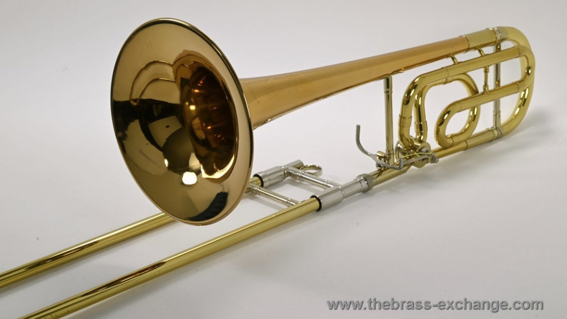 Conn 52H Intermediate Trombone Angled View Bell Forward