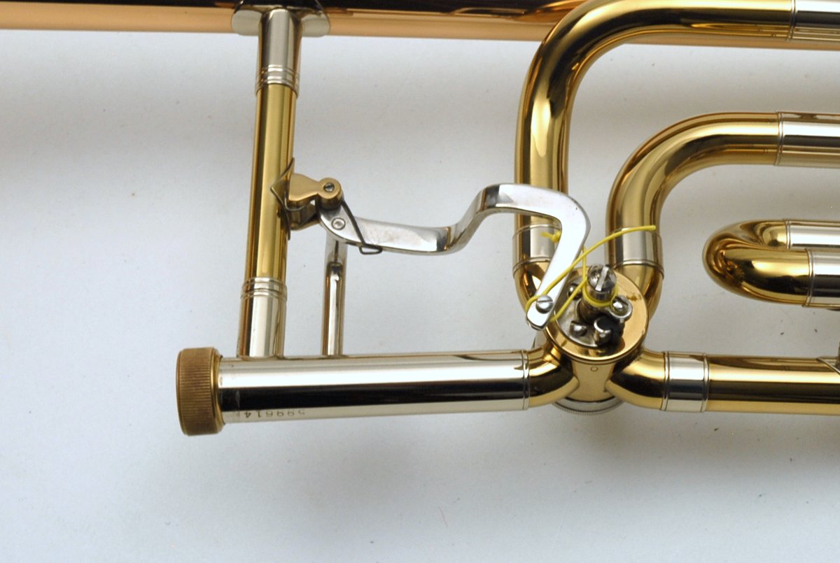 Holton trombone serial number location on neck receiver – The Brass Exchange