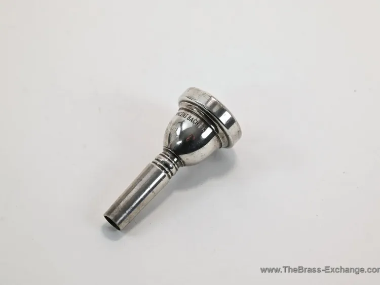 Bach 1G bass trombone mouthpiece, pre-CNC 1980s production, large shank