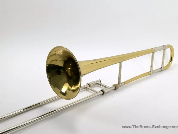 Bach 12LT Corporation Era Jazz Trombone SN 33040 – Full Instrument Player Side View