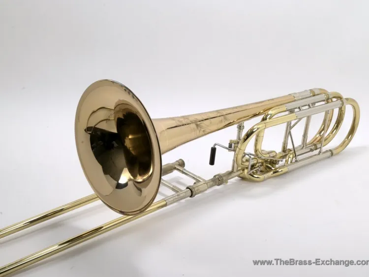 S.E. Shires Custom Series Bass Trombone – 1G Gold Brass Bell with TruBore Valves