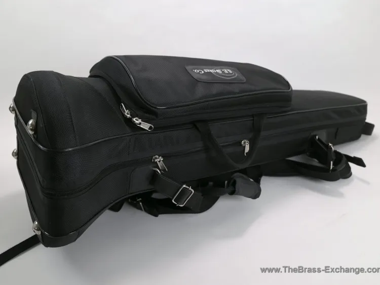 SE Shires Marcus Bonna Bass Trombone Case Side Angle Full View