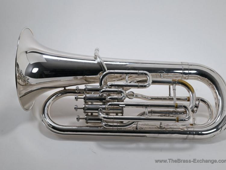 Yamaha YEP-321S Silver Euphonium Pre-Owned – Full Side View