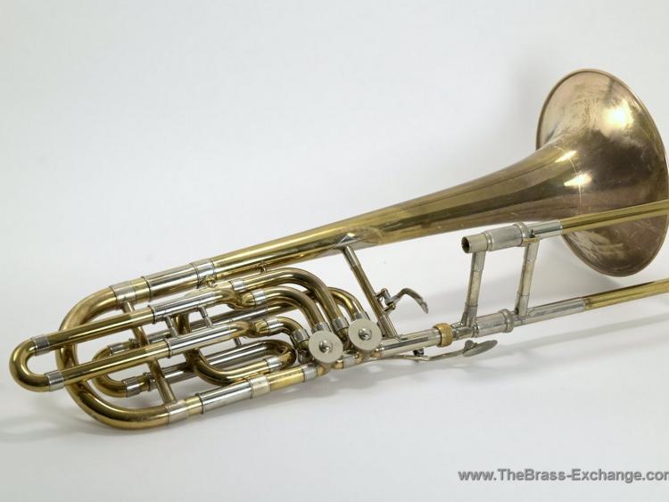 Bach 50B3 Bass Trombone Early 1980s – Full Instrument View