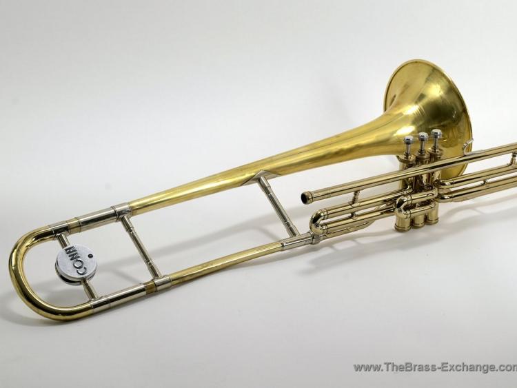 Conn 5G Valve Trombone 1950s Elkhart – Full Instrument Profile with 8 Inch Bell