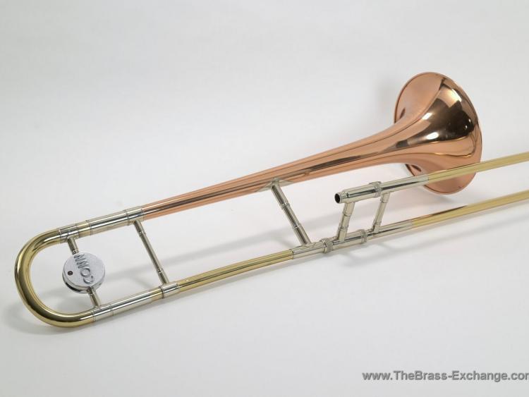 Conn 10H Elkhart trombone with Coprion bell full side view