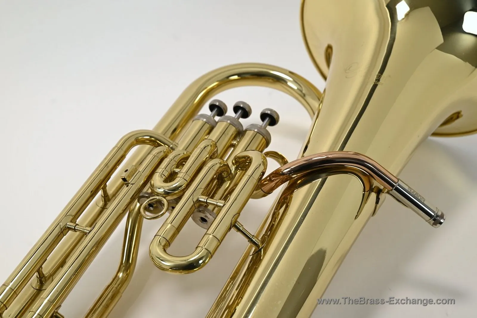 Holton Collegiate 480R Euphonium / Baritone – Full View with Rose Brass Leadpipe
