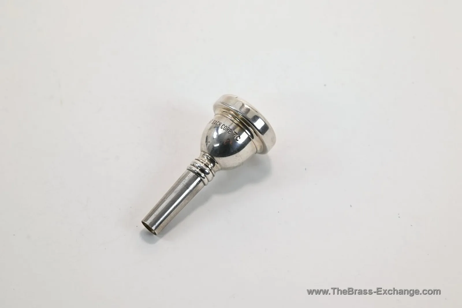 Bach Corporation 7C Small Shank Trombone Mouthpiece – Elkhart Era (Silver Plated)