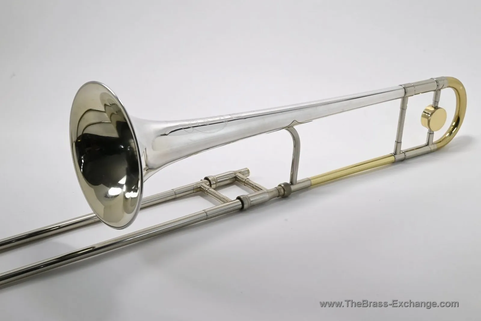 King 2B Silversonic Liberty tenor trombone – Cleveland era sterling silver bell with original gold wash