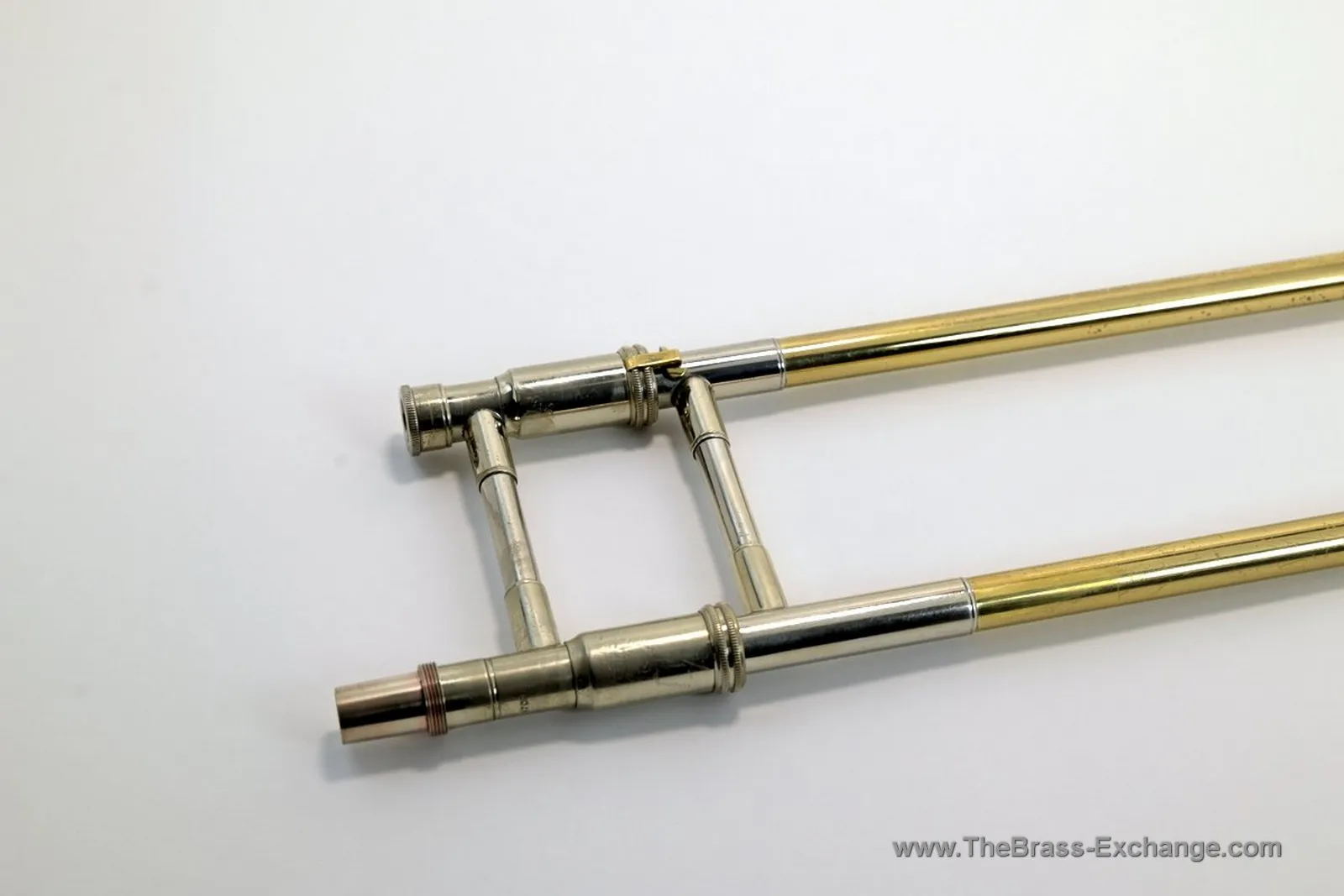 S.E. Shires TB47CR trombone slide Conn receiver detail for Conn 88H