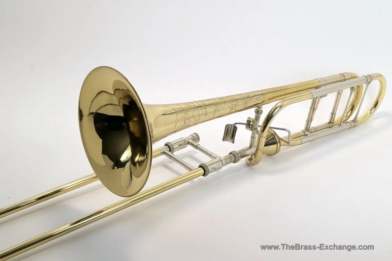 S.E. Shires Custom Tenor Trombone – Hand Engraved 2YM Bell with Axial Valve