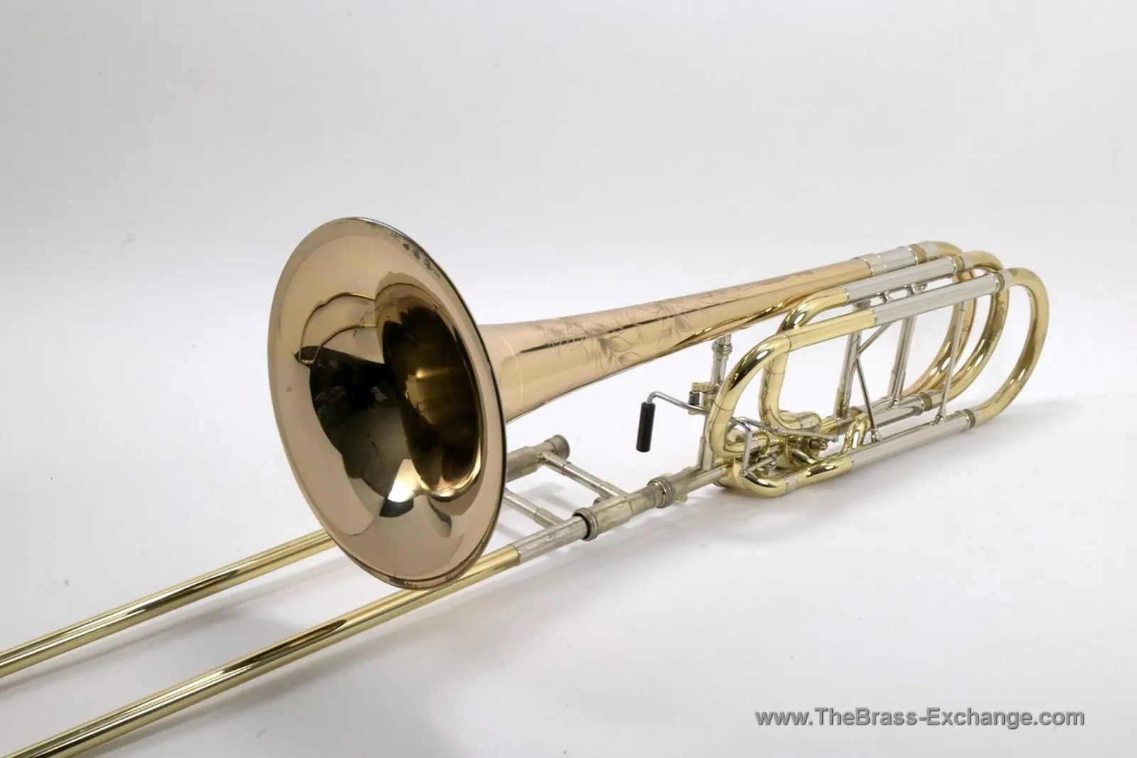 S.E. Shires Custom Series Bass Trombone – 1G Gold Brass Bell with TruBore Valves