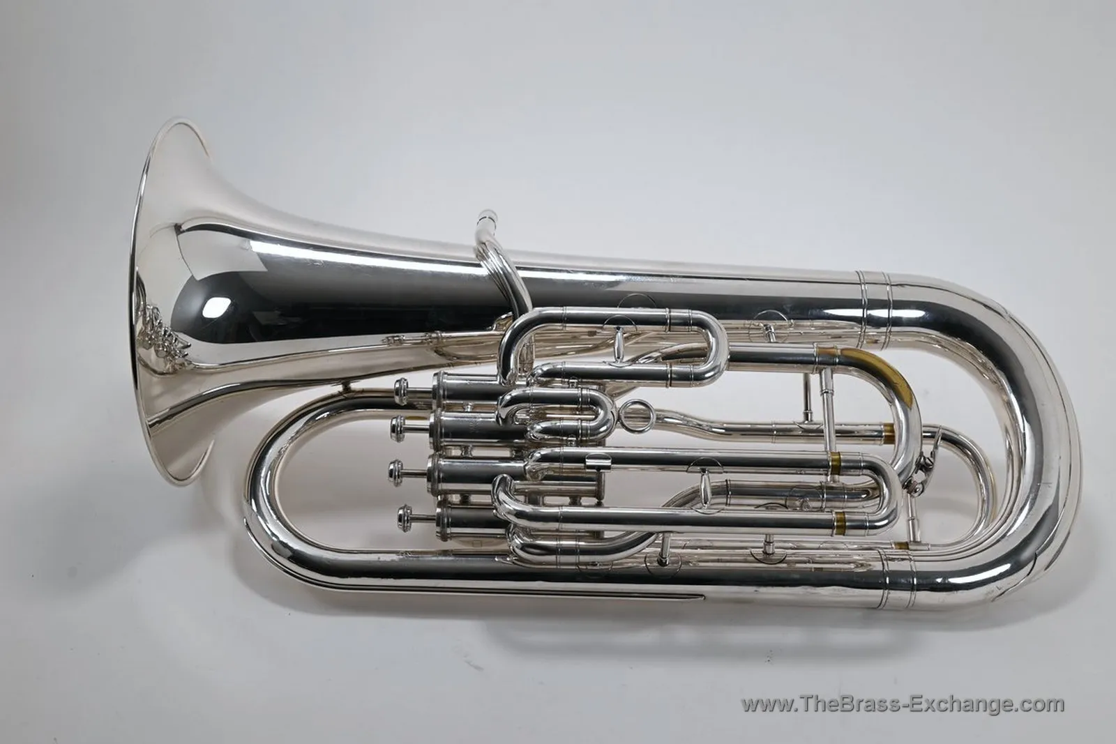 Yamaha YEP-321S Silver Euphonium Pre-Owned – Full Side View