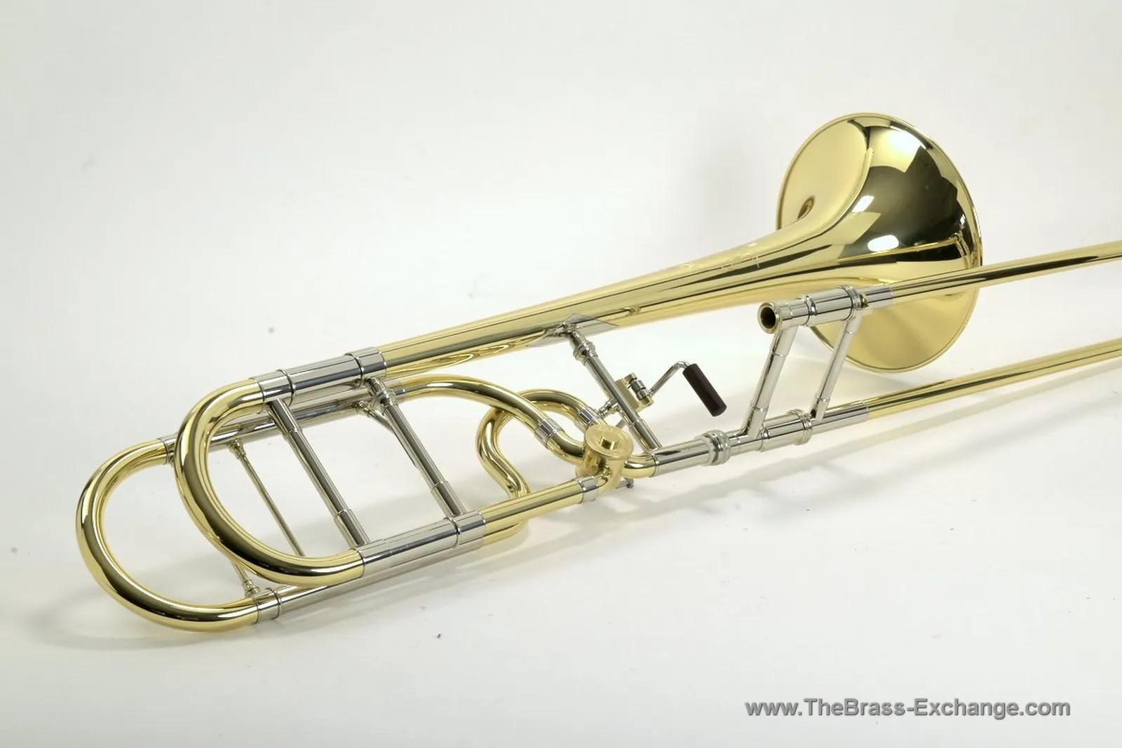 Shires TBQ30YR Tenor Trombone – Q Series Large Bore with Rotary Valve (Full View)