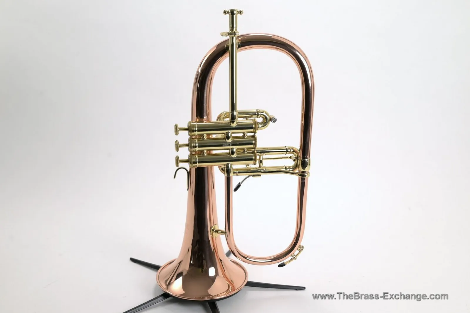 Professional Kanstul-built Zeus Copper Bell Flugelhorn with 3rd Slide Trigger